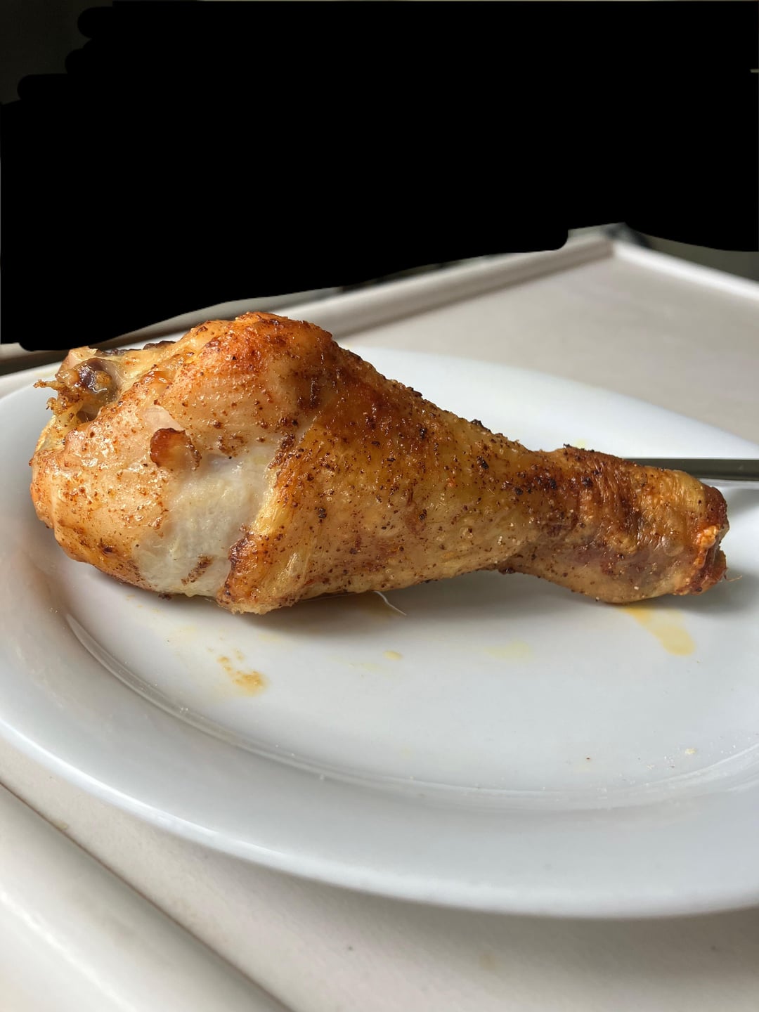 Snack Chicken drumstick has dubious calories foodiedude
