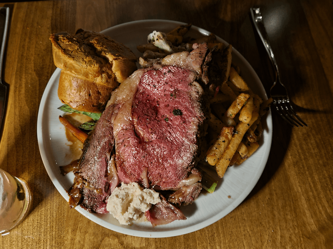 [I Ate] Slow Roast Prime Rib with Yorkshire Pudding, Roast Veg and parm ...